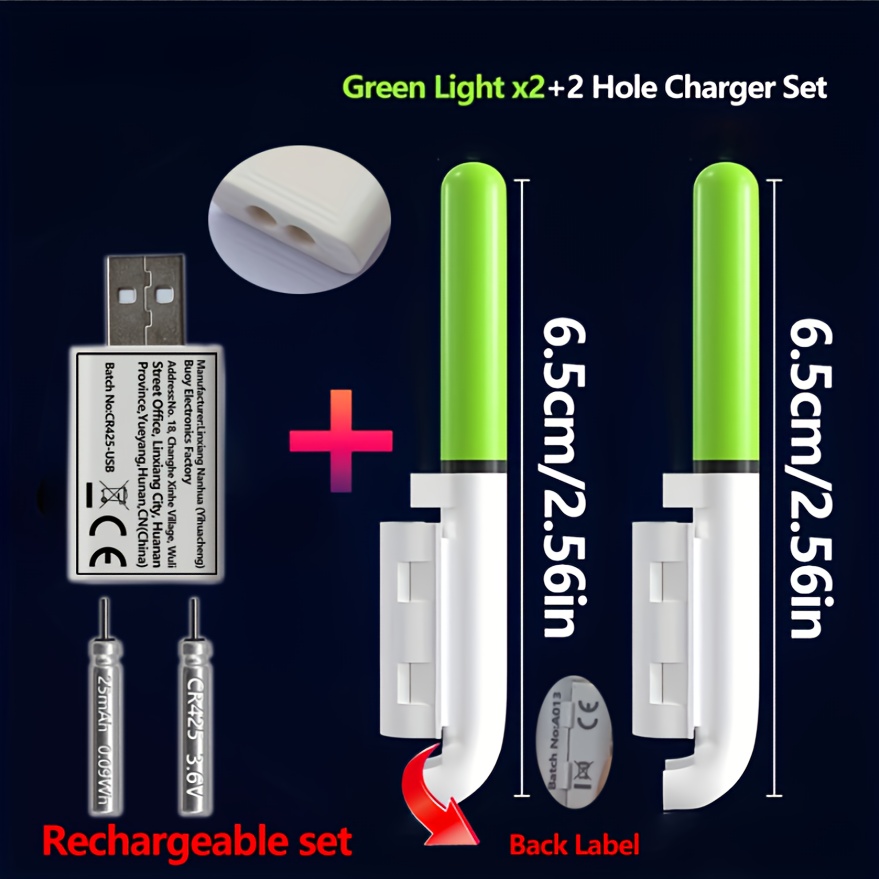 Fish Finder Charger - 낚시 5종 세트(낚싯대 끝부분 조명 2개