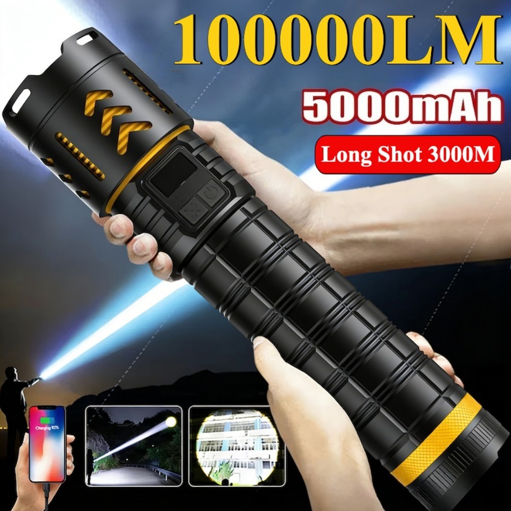Fishing Light - 고출력 LED 손전등 줌 가능 타입-C