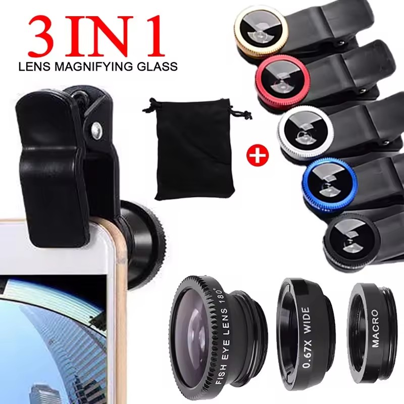 Fishing Camera - 3 in 1 어안렌즈 0.67배 광각