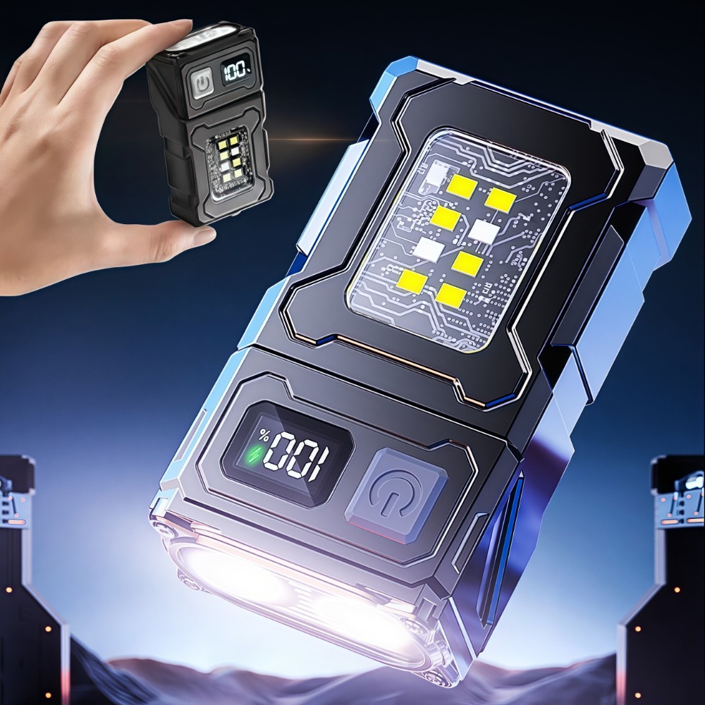 Fishing Light - 충전식 미니 LED 손전등 마그네틱 클립형