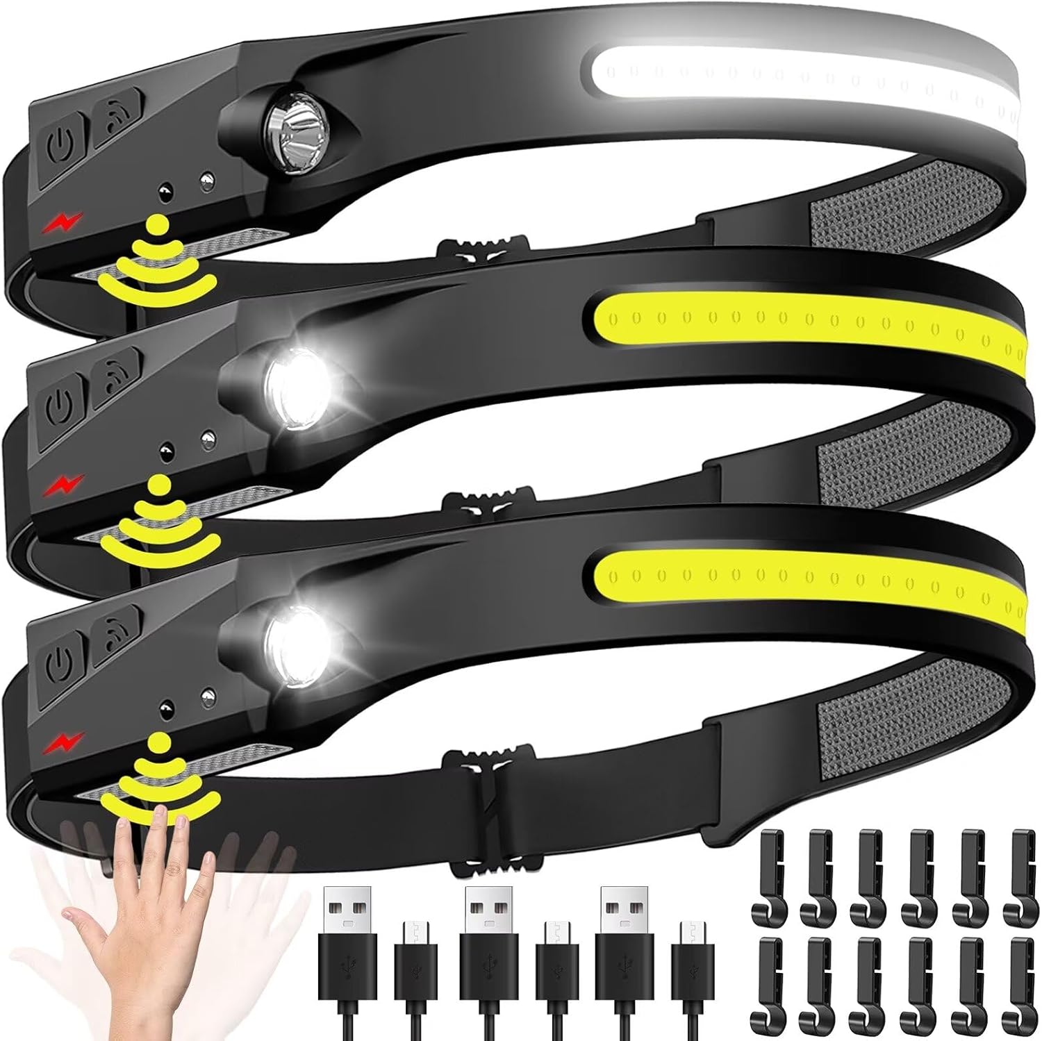 Fish Finder Battery - 센서 헤드램프 LED 헤드 손전등 충전식