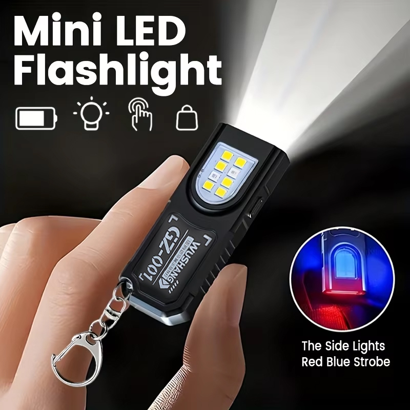 Fishing Light - 다기능 키체인 손전등 USB 충전식 미니