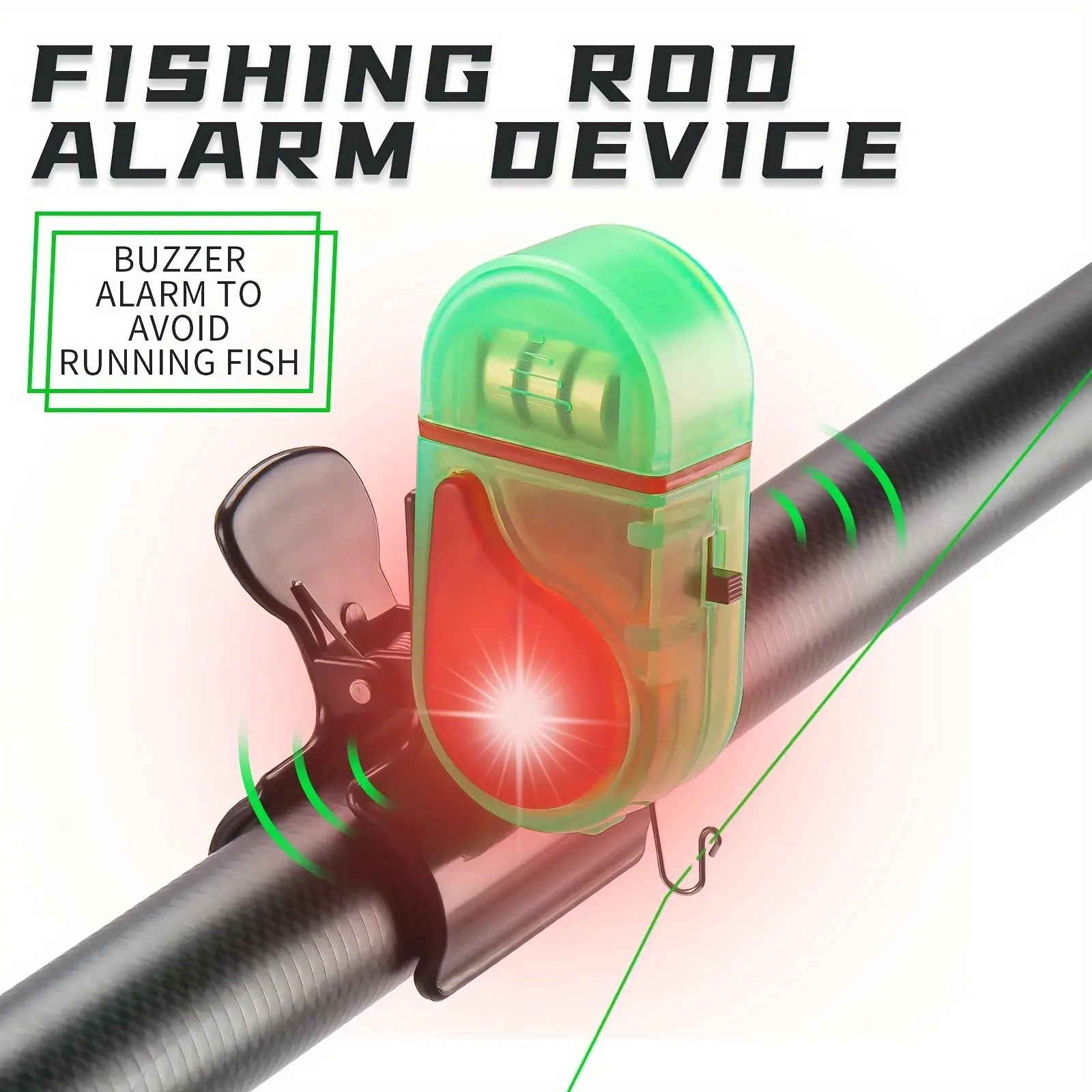 Bite Alarm - 2개 LED 낚시 입질 알람, 2025년