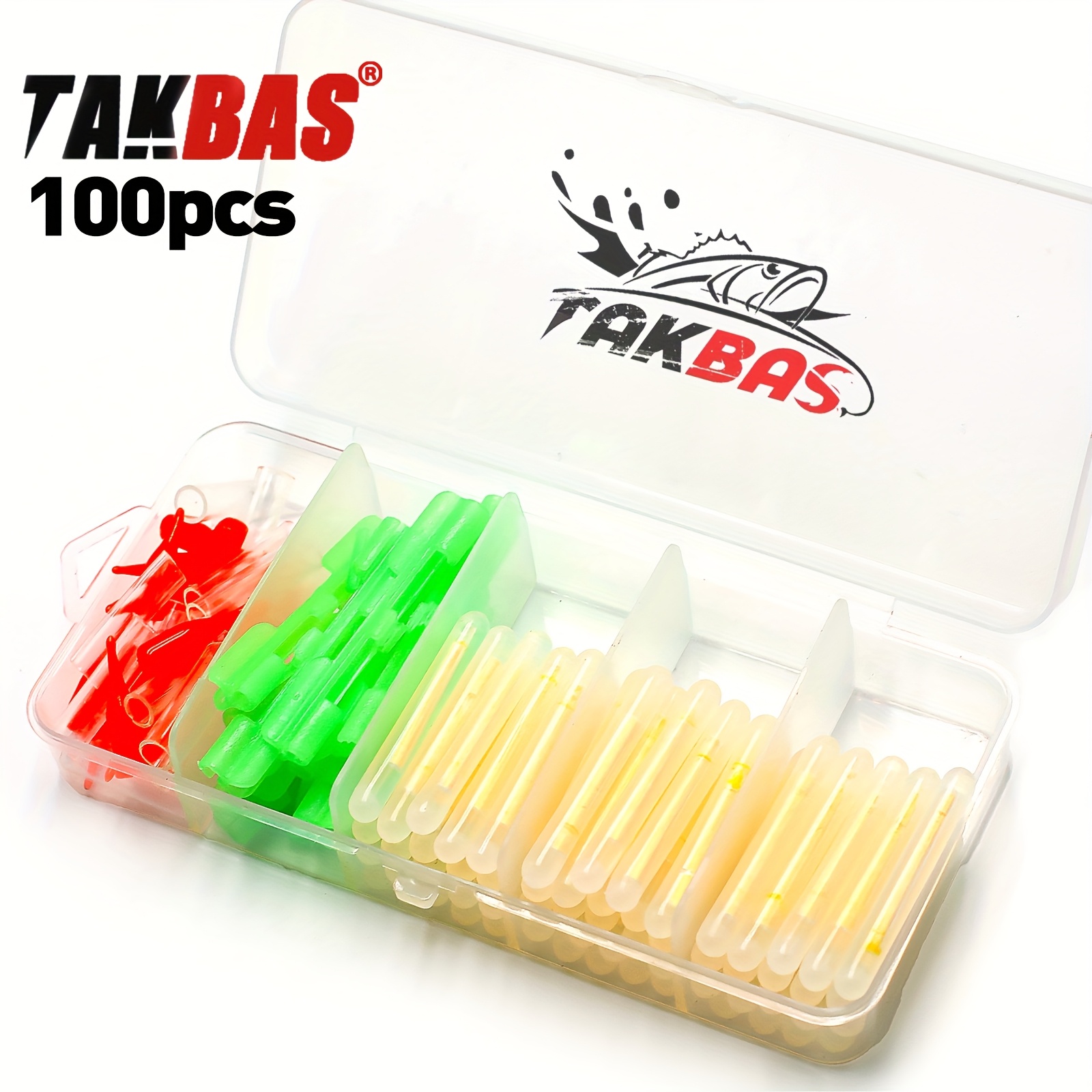 Fish Alarm - 100PCS 낚시 글로우 스틱 세트, 막대
