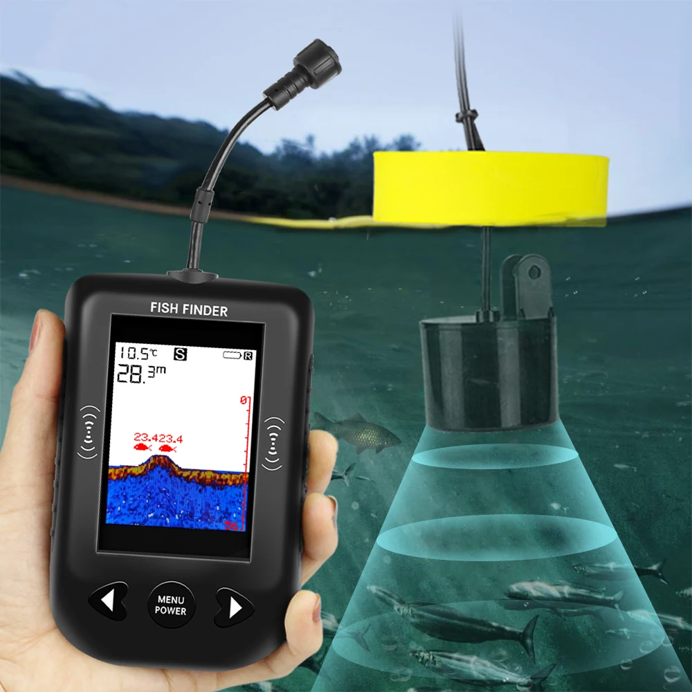 알람 100M 휴대용 수중 음파 탐지기 물고기 탐지기  - Fish Finder Portable 리뷰 및 가격