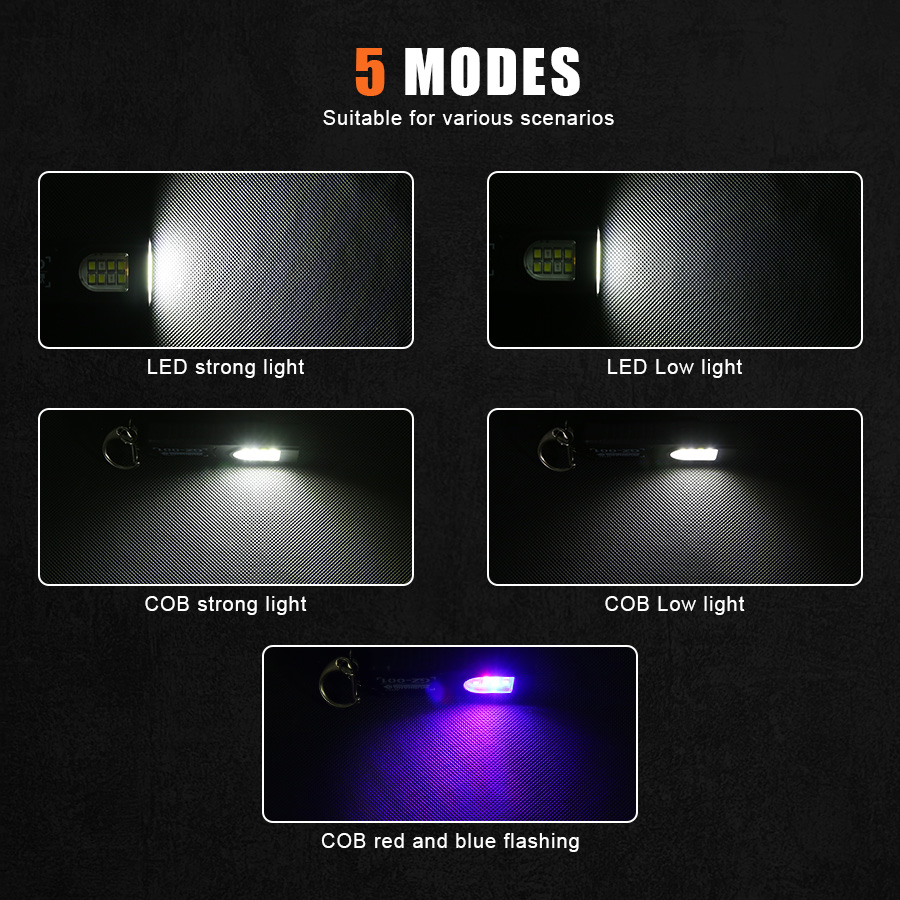 다기능 키체인 손전등 USB 충전식 미니 손전등 COB - Fishing Light 리뷰 및 가격