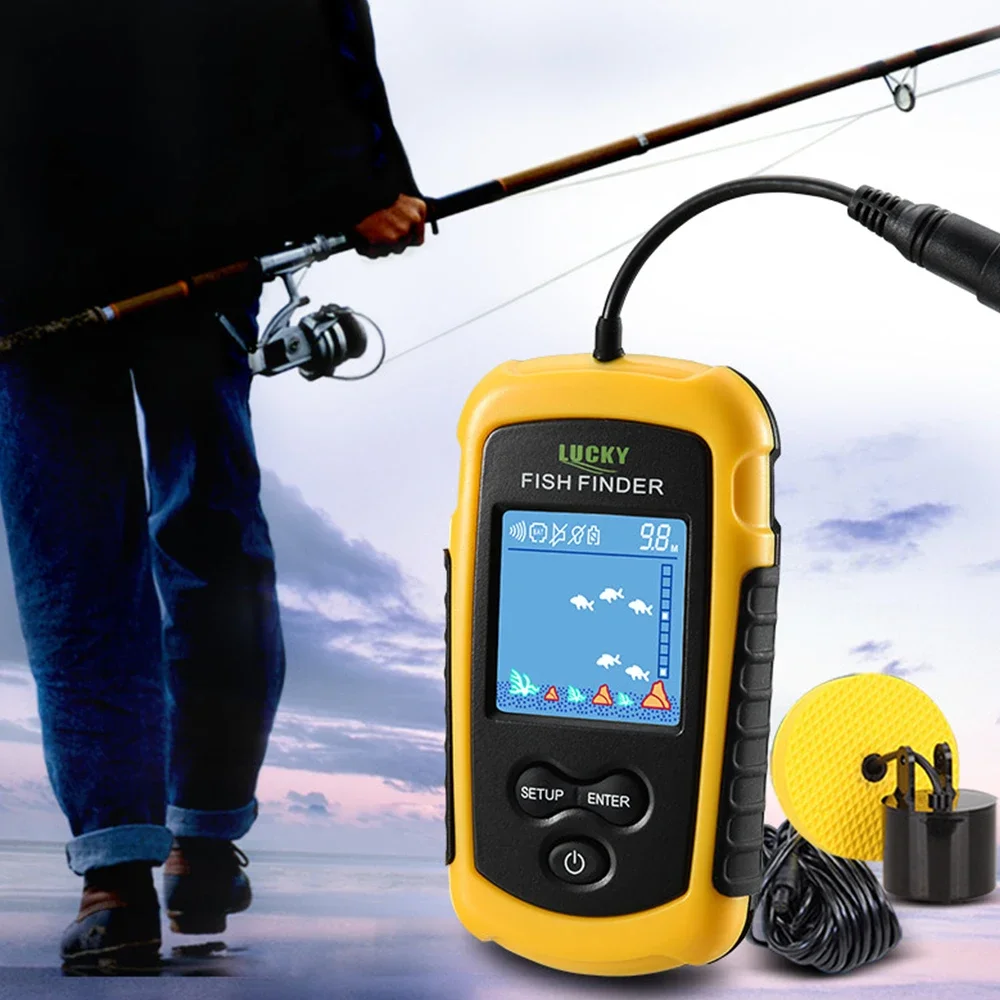 행운의 LCD 컬러 스크린 휴대용 유선 어군 탐지기 1 - Fishing Depth Finder 리뷰 및 가격