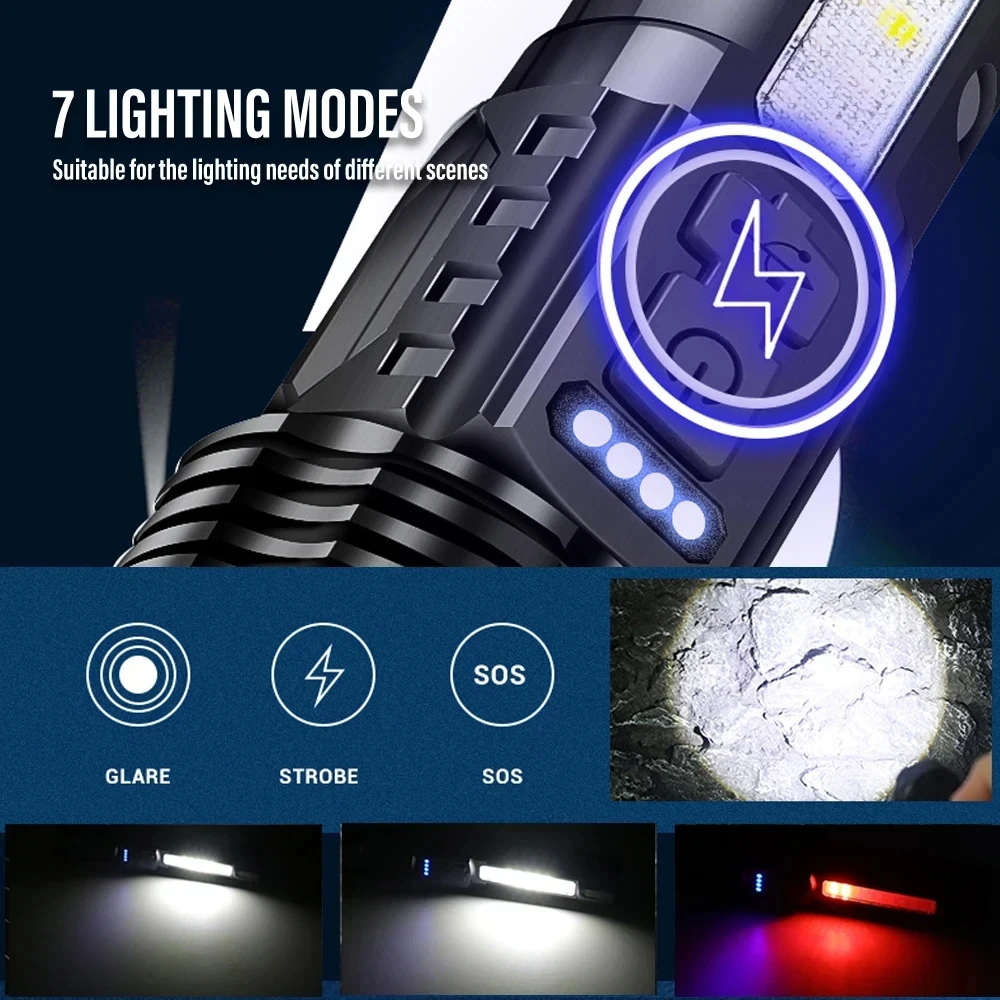 강력한 XHP50 LED 손전등 방수 18650 토치( - Fishing Light 리뷰 및 가격