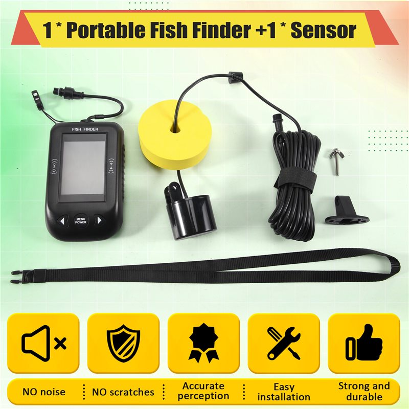 ABKV-휴대용 어군탐지기 수심 측정기 온도 측정 기능 - Fish Finder Portable 리뷰 및 가격