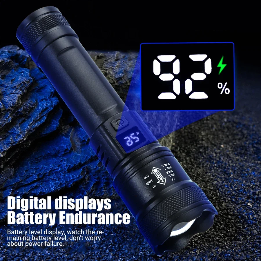 강력한 LED 손전등 배터리 디스플레이, USB 충전식 - Fish Finder Battery 리뷰 및 가격