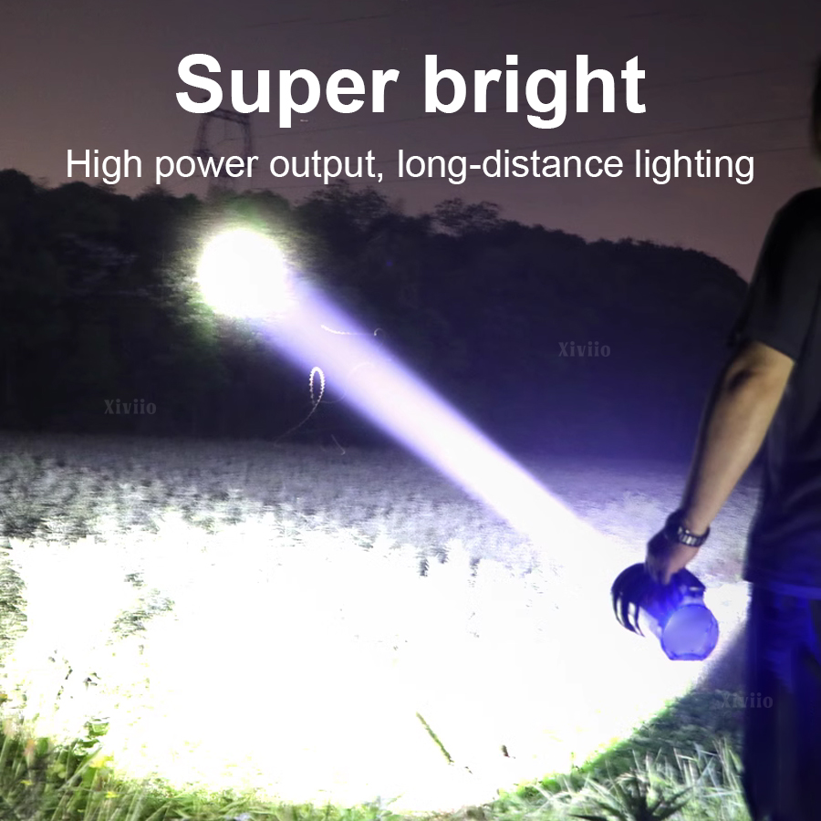 2025 새로운 강력한 검색 손전등 충전식 전술 토치  - Fishing Light 리뷰 및 가격