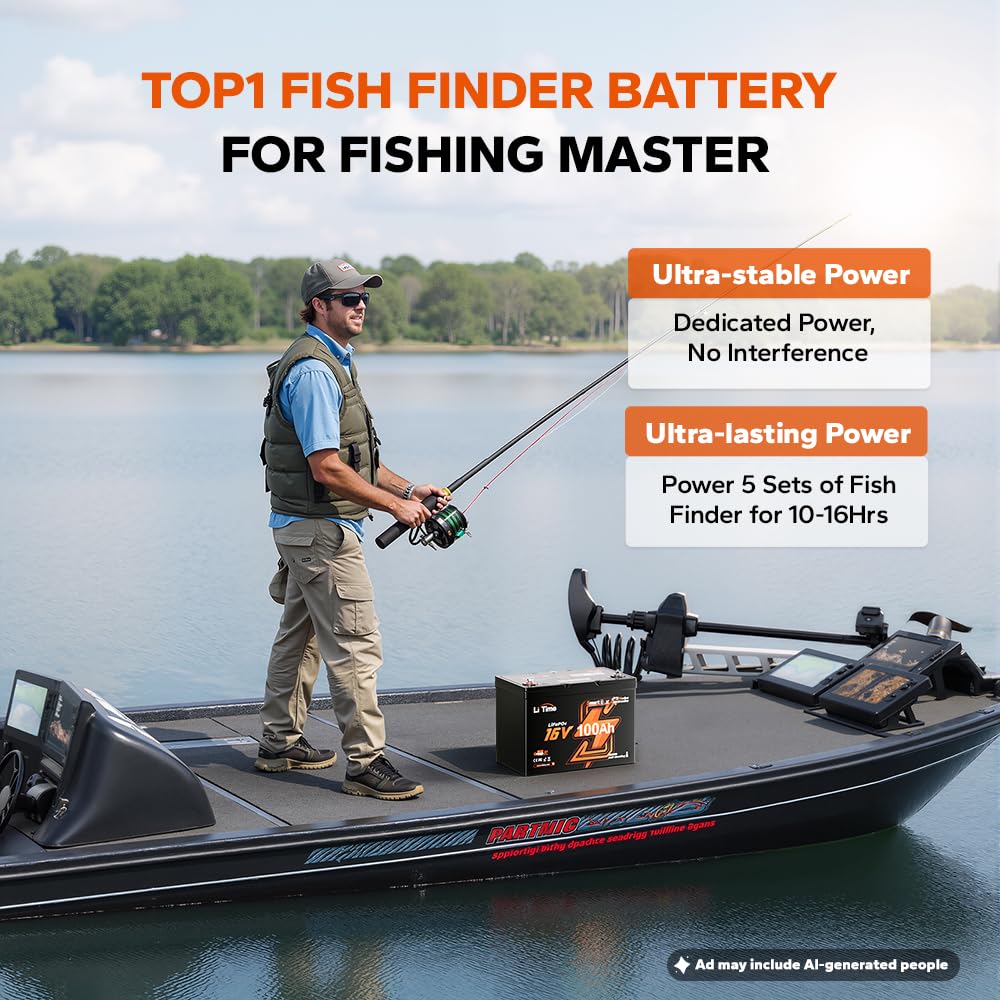 16V 100Ah 그룹 27 LiFePO4 배터리, 자 - Fish Finder Charger 리뷰 및 가격