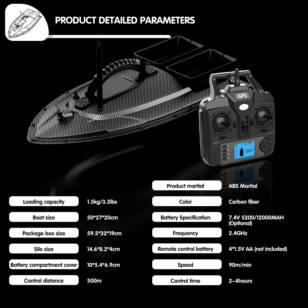 RC 미끼 보트, V070, 12000mAh, 5200 - Fishing Gps 리뷰 및 가격