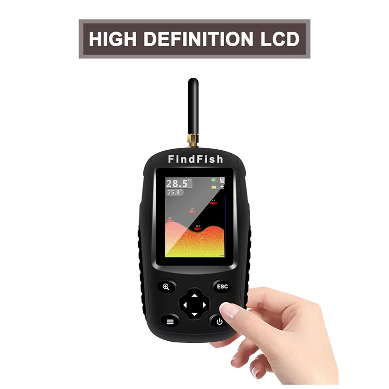 고품질 스마트 영어 러시아어 메뉴 무선 수중 음파 탐지 - Fish Finder Portable 리뷰 및 가격