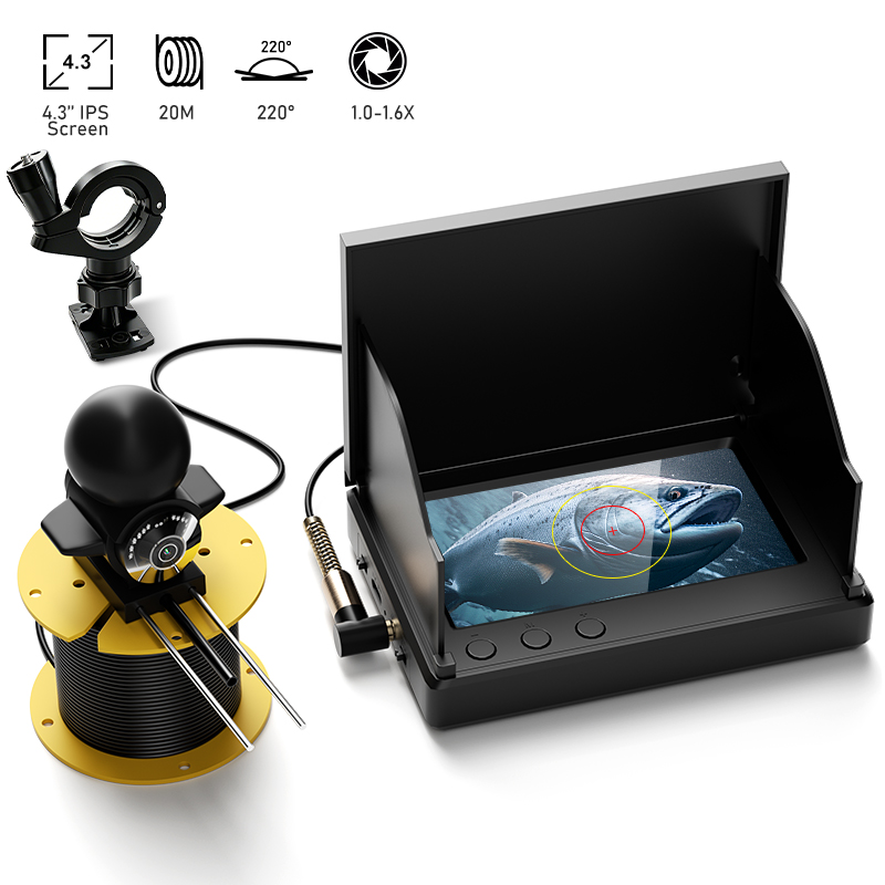 야간 투시 기능이 있는 낚시 카메라 4.3'' 스크린  - Fishing Depth Finder 리뷰 및 가격